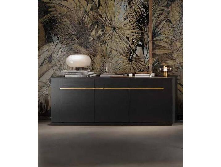 JVmoebel Sideboard Designer Kommode Anrichte Schrank Regal Holz Luxus Kommoden Sideboard (1 St., Sideboard), Made in Europa, schwarz von OTTO