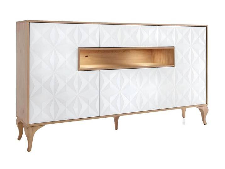 JVmoebel Sideboard Kommode Stauraummöbel Vorratsschrank Buffetschrank modernes Design (1 St., Sideboard (TRK), Made in Europa, braun weiß von OTTO