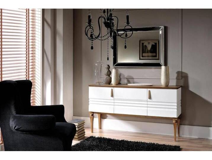 JVmoebel Sideboard Schrank Anrichte Kommodenschrank Buffet Vorratsschrank Holz (Sideboard), Made in Europa, weiß von OTTO