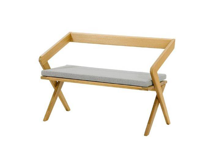 JVmoebel Sitzbank Exklusive Loft Gartenbank Robuste Outdoor Holz Möbel Rückenlehne Bank (Bank mit Rückenlehne), Made in Europa, braun grau von OTTO