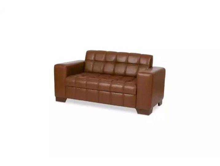 JVmoebel Sofa Brauner Leder Zweisitzer für modernes Bürodesign, 1 Teile, Made in Europa, braun von OTTO