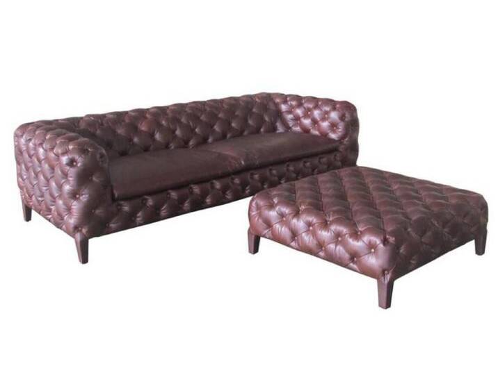 JVmoebel Sofa Chesterfield Designer Sofa Couch Polster 3Sitzer Leder Stil Luxus, Made in Europa, braun JVmoebel Sofa Chesterfield Designer Sofa Couch Polster 3Sitzer Leder Stil Luxus, Made in Europa, braun von OTTO