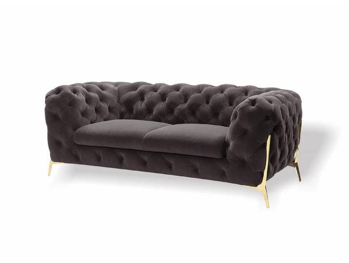 JVmoebel Sofa Chesterfield Samt Designer Sofa 2 Sitzer Couch Textil Samt Garnitur, Made in Europa JVmoebel Sofa Chesterfield Samt Designer Sofa 2 Sitzer Couch Textil Samt Garnitur, Made in Europa von OTTO