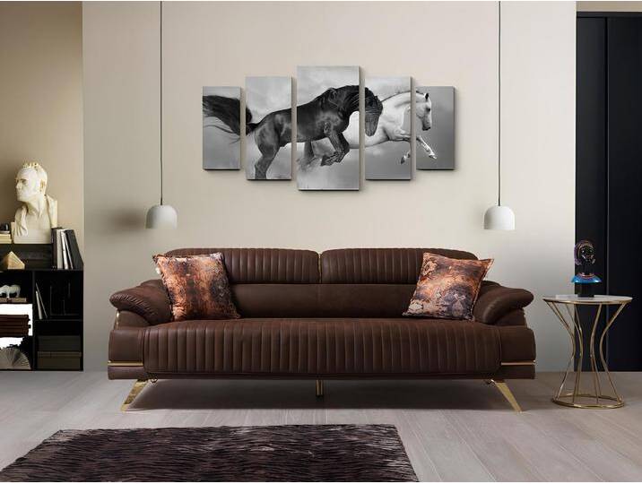 JVmoebel Sofa Design Sofa Polster Couch Kunstleder Relax Moderne Dreisitzer, 1 Teile, Made in Europa, braun von OTTO