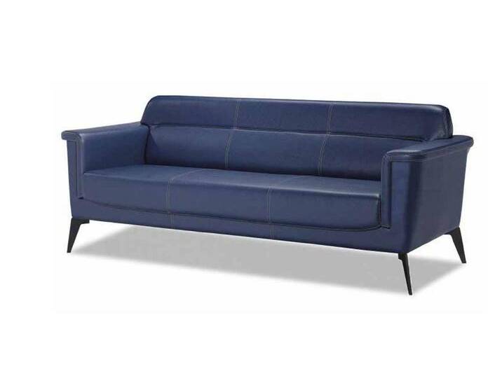 JVmoebel Sofa Dreisitzer 3 Sitzer Sofa Büro Möbel Leder Polster Couch Modern Design, 1 Teile, Made in Europa, blau JVmoebel Sofa Dreisitzer 3 Sitzer Sofa Büro Möbel Leder Polster Couch Modern Design, 1 Teile, Made in Europa, blau von OTTO