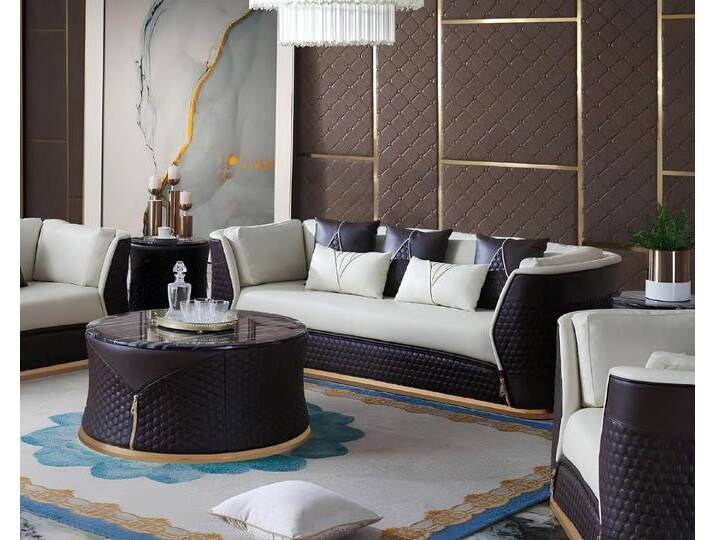 JVmoebel Sofa Dreisitzer design Couch Polster 3er Sofa Couchen Leder Sofas Ledersofa, Made in Europa, weiß von OTTO