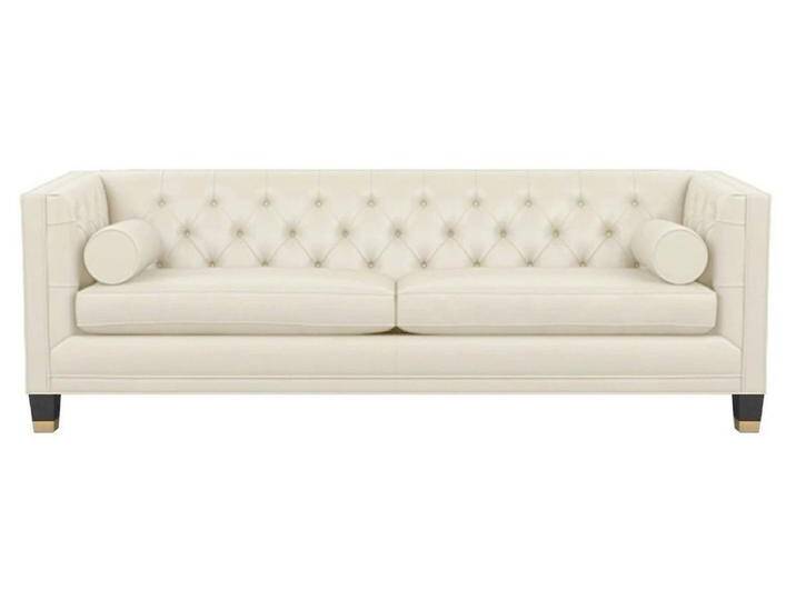 JVmoebel Chesterfield-Sofa Modernes Chesterfield Leder Sofa im eleganten Dreisitzer-Design, Made in Europa, beige von OTTO