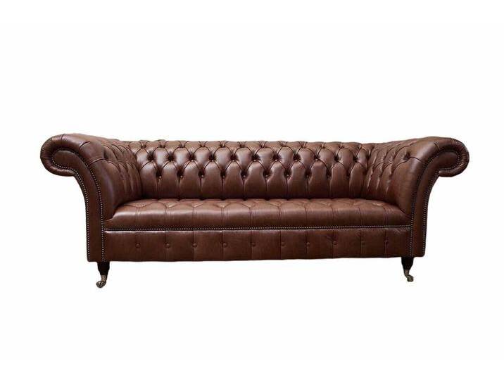 JVmoebel Sofa Vintage Chesterfield Sofa in Braun – Dreisitzer XXL Couch, Made in Europa, braun JVmoebel Sofa Vintage Chesterfield Sofa in Braun – Dreisitzer XXL Couch, Made in Europa, braun von OTTO