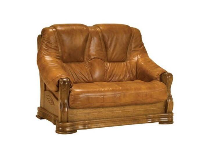 JVmoebel 2-Sitzer Zweisitzer Leder-Couch für das Wohnzimmer - Polstersofa 2-Sitzer, Made in Europa, braun von OTTO