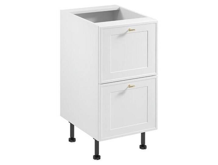 JVmoebel Unterschrank Moderner Unterschrank Weiß mit 2 Schubladen aus Holz für die Küche (1-St) Made in Europe, weiß von OTTO