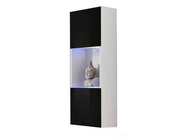 JVmoebel Vitrine Design Hänge Vitrine Luxus Regal Schrank Wohnzimmer Holz Möbel Modern (Vitrine) Made in Europa, schwarz von OTTO