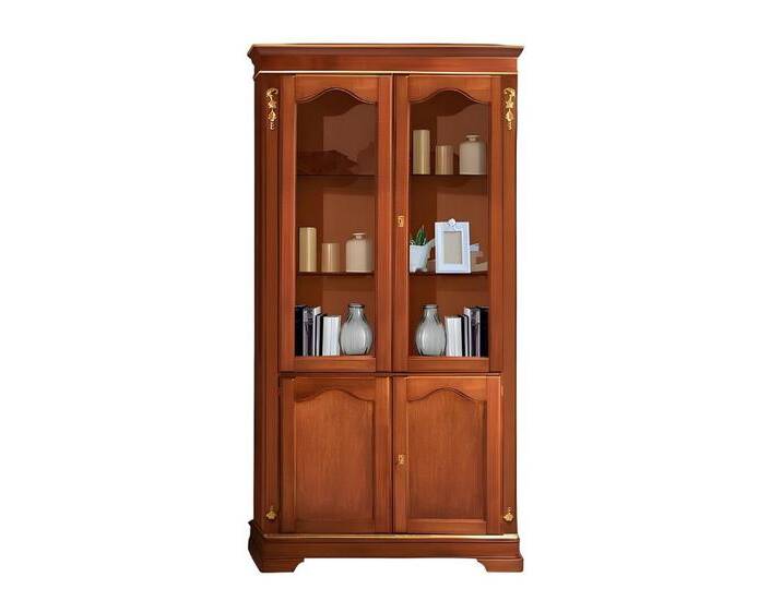 JVmoebel Vitrine Exclusive Glasvitrine für Arbeitszimmer und Wohnzimmer Schränke (Vitrine) Made in Italy, braun von OTTO