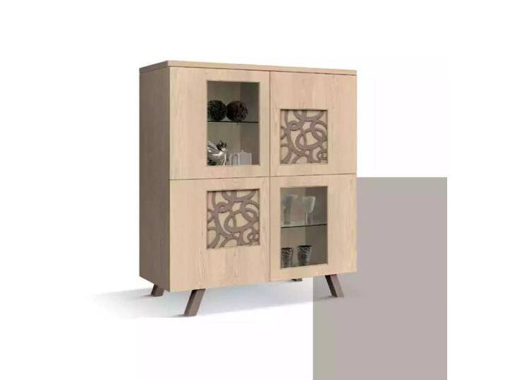 JVmoebel Vitrine Glasvitrine Standvitrine modern Wohnzimmer deluxe Farbe (Vitrine) Made in Europa, beige von OTTO