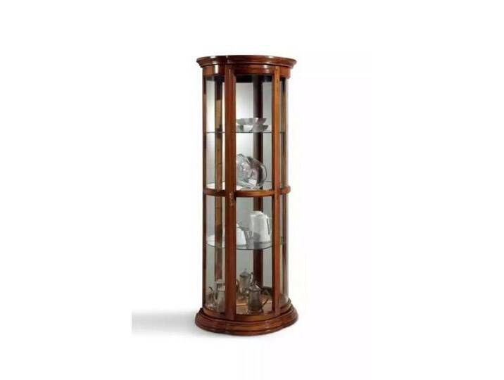 JVmoebel Vitrine Glasvitrine im Wohnzimmer aus Holz - stilvolle Anrichte Möbel (1-St., Nur Vitrine) Made in Italy, braun von OTTO
