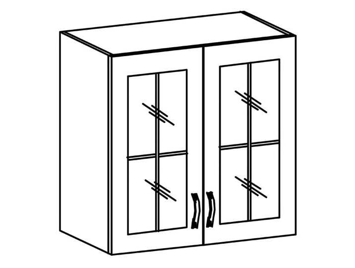 JVmoebel Vitrine Hochwertige Hängevitrine aus Holz und Glas im klassischen Design (Oberer Küchenschrank) Made in Europe, braun von OTTO
