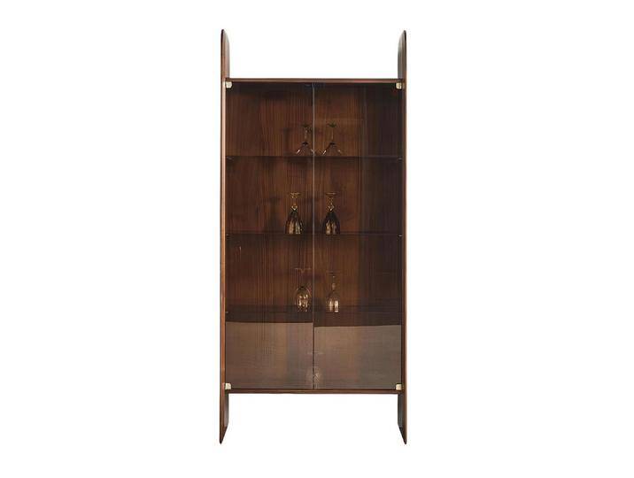 JVmoebel Vitrine Modern Vitrine Wohnzimmer Braun Glasvitrine Hochwertig Vitrinenschrank (Vitrine) Made in Europa, braun von OTTO