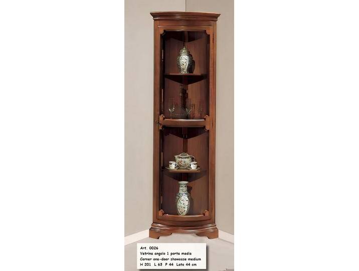JVmoebel Vitrine Moderne Eckvitrine aus Holz mit Glas, braun, stilvolles Möbelstück Made in Europa, braun von OTTO