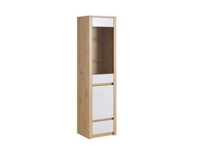 JVmoebel Vitrine Schrank Vitrinenschrank Buffet Regalschrank Glasfront Glas-Regalböden (1-St) Made in Europe, beige von OTTO