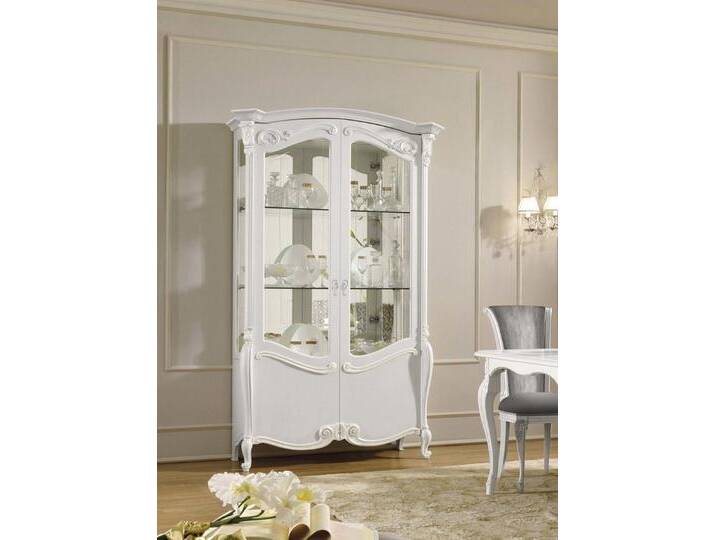 JVmoebel Vitrine Schrank in Weiß – Moderne Kommode mit Glasvitrine NEU Made in Europa, weiß JVmoebel Vitrine Schrank in Weiß – Moderne Kommode mit Glasvitrine NEU Made in Europa, weiß von OTTO