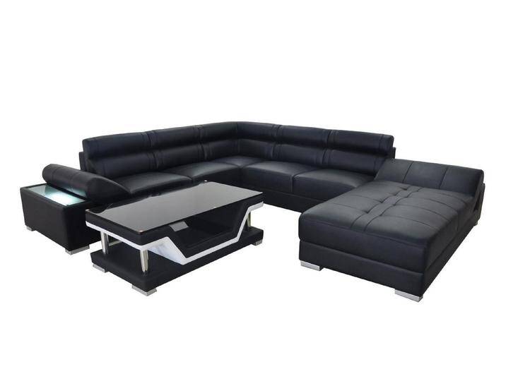 JVmoebel Wohnlandschaft Design Leder Wohnlandschaft Eck Sofa Moderne Garnitur Couch Ecke Neu, Made in Europa, grau von OTTO