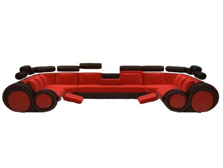 JVmoebel Wohnlandschaft Design XXL Wohnlandschaft Sofa mit USB,Couch Polster Ecksofa Textil, 1 Teile, Made in Europa, rot, Rot JVmoebel Wohnlandschaft Design XXL Wohnlandschaft Sofa mit USB,Couch Polster Ecksofa Textil, 1 Teile, Made in Europa, rot, Rot von OTTO