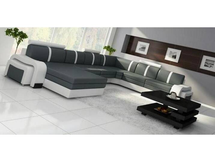 JVmoebel Wohnlandschaft Ecksofa Eckcouch NEU Wohnlandschaft Sofa Polster Ledersofa mit USB, 1 Teile, Made in Europa, grau, Variante A, Grau/Weiß JVmoebel Wohnlandschaft Ecksofa Eckcouch NEU Wohnlandschaft Sofa Polster Ledersofa mit USB, 1 Teile, Made in Europa, grau, Variante A, Grau/Weiß von OTTO