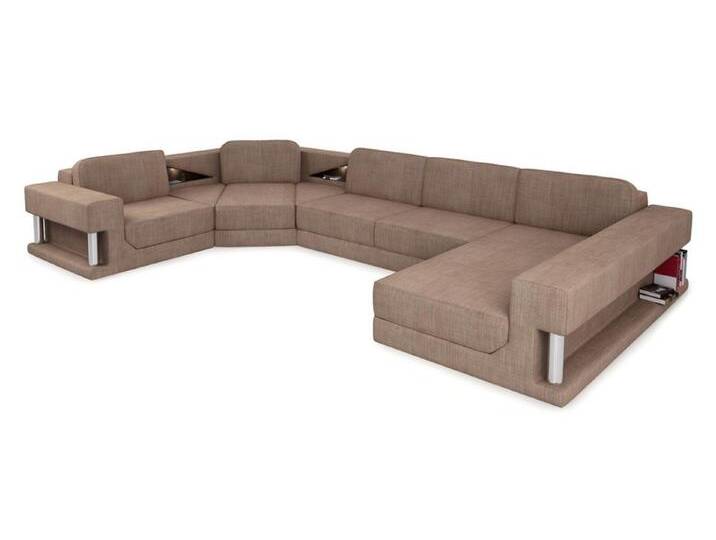 JVmoebel Wohnlandschaft Modern Sofa Couch Polster Leder U-Form Designmöbel Komfort, Made in Europa, braun, Variante A, Braun JVmoebel Wohnlandschaft Modern Sofa Couch Polster Leder U-Form Designmöbel Komfort, Made in Europa, braun, Variante A, Braun von OTTO