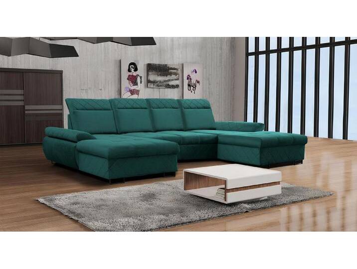 JVmoebel Wohnlandschaft U-förmige XXL Polstercouch in Grün für Wohnzimmer und Gästezimmer, Made in Europa, beige grün JVmoebel Wohnlandschaft U-förmige XXL Polstercouch in Grün für Wohnzimmer und Gästezimmer, Made in Europa, beige grün von OTTO