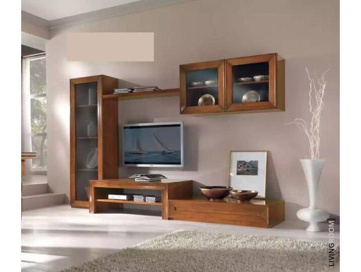 JVmoebel Wohnwand Braun Sideboard und Wohnwand für das Wohnzimmer, (4-St., Wohnwand), Made in Europa, braun von OTTO