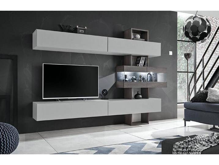 JVmoebel Wohnwand Designer Holz Lowboard für Wohzimmer – Komplett Möbel Set, Made in Europa, grau JVmoebel Wohnwand Designer Holz Lowboard für Wohzimmer – Komplett Möbel Set, Made in Europa, grau von OTTO