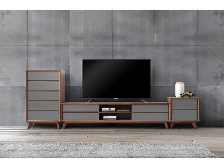 JVmoebel Wohnwand Moderne Möbel für stilvolles und elegantes Wohnen, Made in Europa, grau JVmoebel Wohnwand Moderne Möbel für stilvolles und elegantes Wohnen, Made in Europa, grau von OTTO