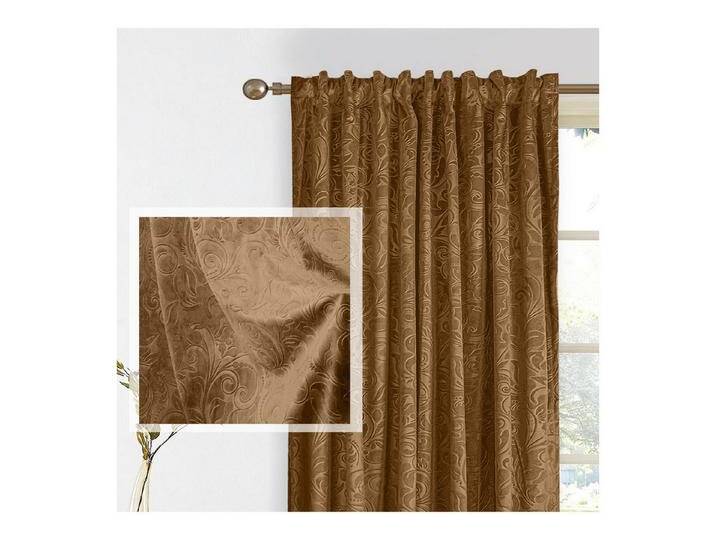 Jibenhome Verdunkelungsvorhang Samt Gardine 2er-Set, Blickdicht Vorhänge Blumen Multifunktionsband, Scheibengardine für Deko Wohnzimmer Schlafzimmer von OTTO