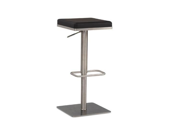 KADIMA DESIGN Barhocker Barhocker Schwarz Kunstleder Edelstahl Barstuhl Modern, Design (Thekenhocker Höhenverstellbar, Hoher Hocker für Bar), Tresenstuhl Drehbar Gepolstert von OTTO