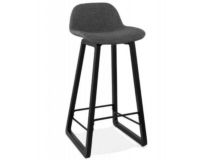 KADIMA DESIGN Barhocker Barhocker Sitz 75 cm Holz Textilien Skandinavisch (Moderner Snackhocker mit gepolsterter Sitzfläche BALTIK MINI Serie), Küchenhocker mit Fußstütze 46x47x86 von OTTO