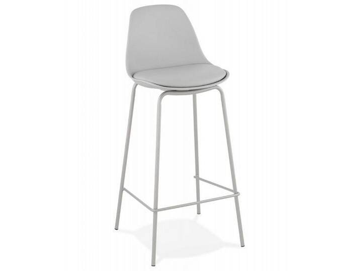 KADIMA DESIGN Barhocker Mittelhoher Snackhocker aus Metall und Kunststoff Industriestil (Barhocker mit halbmondförmiger Sitzfläche COOKIE MINI), Küchenhocker mit Fußstütze für optimalen Komfort 42x41,5x86 von OTTO