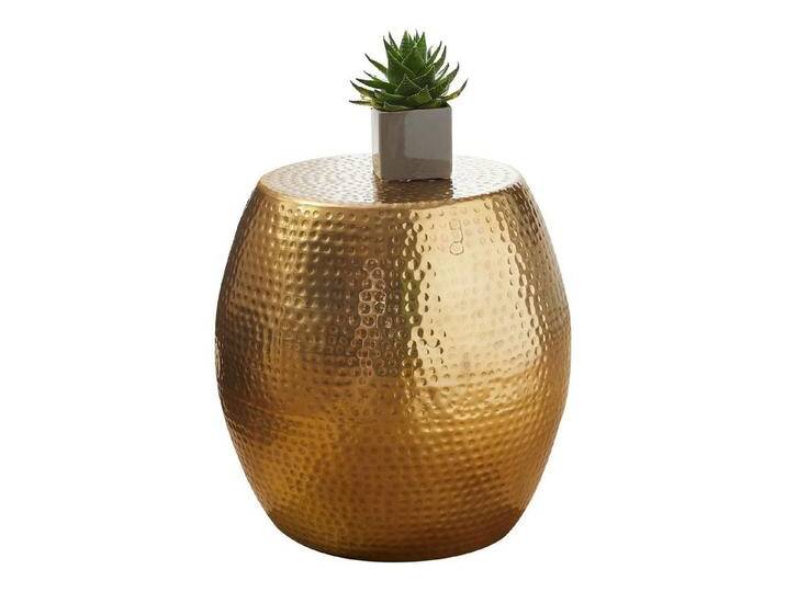 KADIMA DESIGN Beistelltisch Sofatisch ENNS - Orientalisches Design, Aluminium, Handarbeit, goldfarben von OTTO