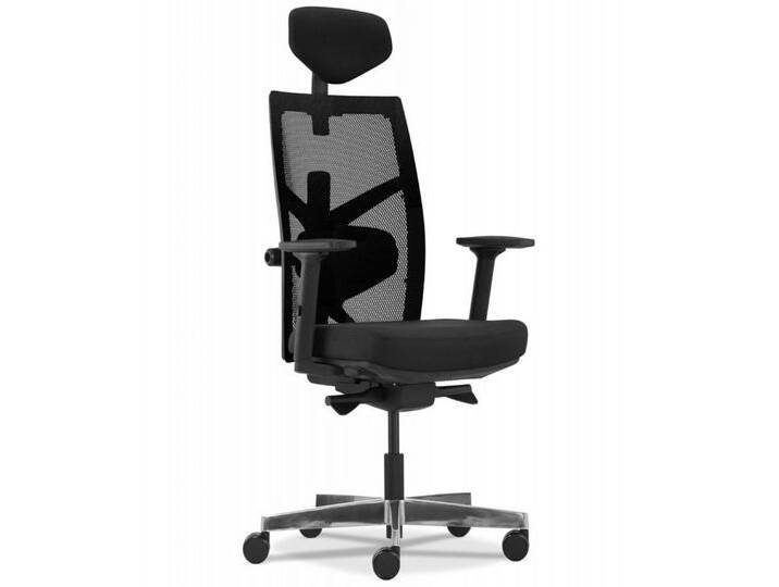 KADIMA DESIGN Bürostuhl Ergonomischer Bürostuhl aus Schwarzem Textil Moderner Stil (Bürostuhl mit Synchronmechanik und Höhenverstellbaren Armlehnen), Drehstuhl mit Verstellbarer Sitztiefe 70x70x105 von OTTO