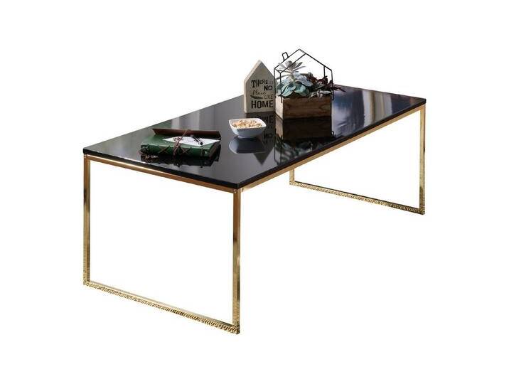KADIMA DESIGN Couchtisch Couchtisch 120x45x60 cm Metall Holz Sofatisch Schwarz / Gold, Design (Kaffeetisch klein, Wohnzimmer Loungetisch modern), Wohnzimmertisch rechteckig von OTTO