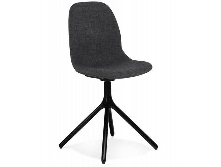 KADIMA DESIGN Esszimmerstuhl Designerstuhl PAVONIS Der Designerstuhl „PAVONIS“ aus dunkelgrauem (Stoff ist elegant und bequem zugleich fügt sich problemlos in Ihre) von OTTO