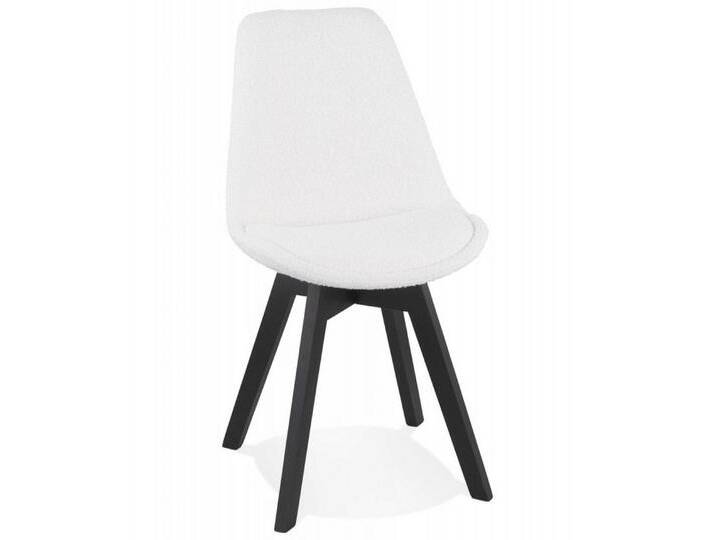 KADIMA DESIGN Esszimmerstuhl Holz Esszimmerstuhl mit Polsterung Modern Raffiniert (Eleganter Designerstuhl LINETTE mit Pillingstoff 56x48x82 cm) von OTTO
