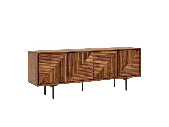 KADIMA DESIGN Lowboard TV-Kommode Massivholz modernes Design viel Stauraum Fernsehschrank, braun KADIMA DESIGN Lowboard TV-Kommode Massivholz modernes Design viel Stauraum Fernsehschrank, braun von OTTO