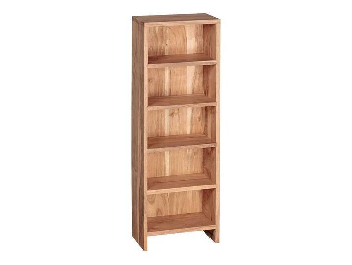 KADIMA DESIGN Standregal CD-Regal NAKO - Handgefertigt & pflegeleicht - Bis zu 100 CDs, beige, Akazie, Beige von OTTO