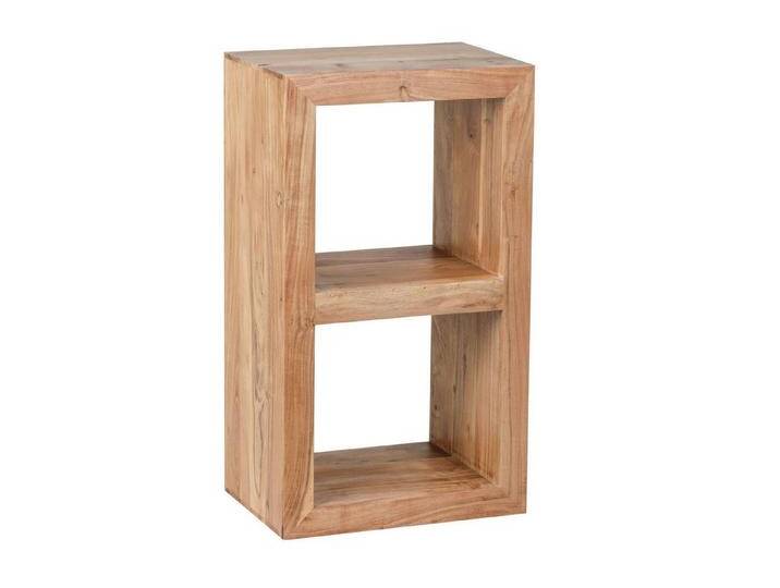 KADIMA DESIGN Standregal Standregal MUMBAI Massivholz Akazie 88 cm hoch 2 Böden Design, Holz-Regal Naturprodukt Beistelltisch Landhaus-Stil, beige, Massivholz Akazie Da es sich um Handarbeit und um ein Naturprodukt handelt kann es zu Farbabweichungen oder Unebenheiten kommen von OTTO