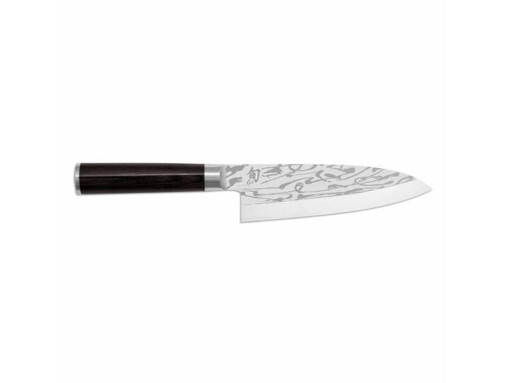 KAI Kochmesser Shun Pro Sho Deba, 16.5 cm, VG-2002, braun silberfarben von OTTO