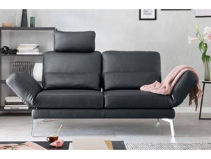 KAWOLA 2-Sitzer HURRICANE, Sofa Couch Relaxfunktion Leder verschiedene Farben 170x93 cm, schwarz, schwarz von OTTO
