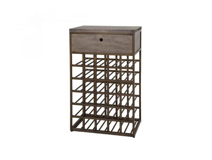 KAWOLA Anrichte BALZAR, Weinschrank Metall bronze 1 Schublade 54x85x35 cm, braun KAWOLA Anrichte BALZAR, Weinschrank Metall bronze 1 Schublade 54x85x35 cm, braun von OTTO