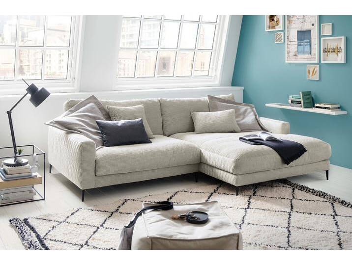 KAWOLA Ecksofa CARA, Couch L-Form links oder rechts Cord verschiedene Farben, grau, Recamiere rechts, hellgrau KAWOLA Ecksofa CARA, Couch L-Form links oder rechts Cord verschiedene Farben, grau, Recamiere rechts, hellgrau von OTTO