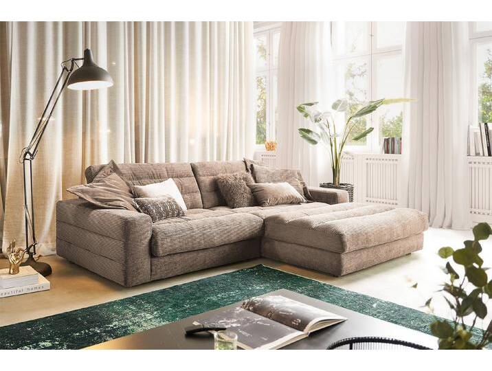 KAWOLA Ecksofa LANA, Couch L-Form rechts oder links versch. Größen und verschiedene Farben, braun, Recamiere rechts, taupe KAWOLA Ecksofa LANA, Couch L-Form rechts oder links versch. Größen und verschiedene Farben, braun, Recamiere rechts, taupe von OTTO