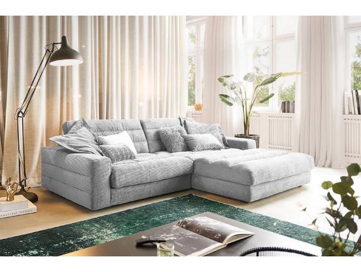 KAWOLA Ecksofa LANA, Couch L-Form rechts oder links versch. Größen und verschiedene Farben, grau, Recamiere rechts, hellgrau KAWOLA Ecksofa LANA, Couch L-Form rechts oder links versch. Größen und verschiedene Farben, grau, Recamiere rechts, hellgrau von OTTO