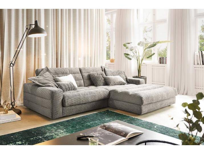 KAWOLA Ecksofa LANA, Couch L-Form rechts oder links versch. Größen und verschiedene Farben, grau, Recamiere rechts, steingrau KAWOLA Ecksofa LANA, Couch L-Form rechts oder links versch. Größen und verschiedene Farben, grau, Recamiere rechts, steingrau von OTTO